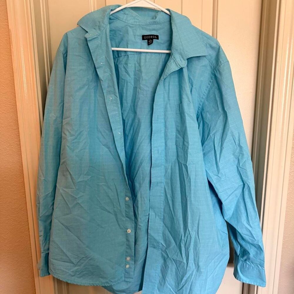 George Men's Blue Shirt